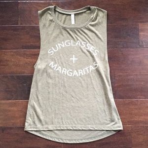 Sunglasses+Margaritas Muscle Tank Top